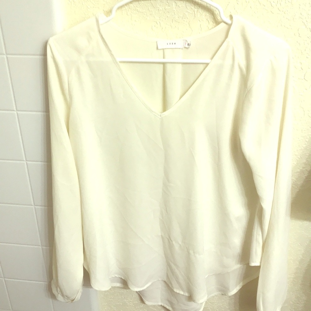 Cream Work blouse